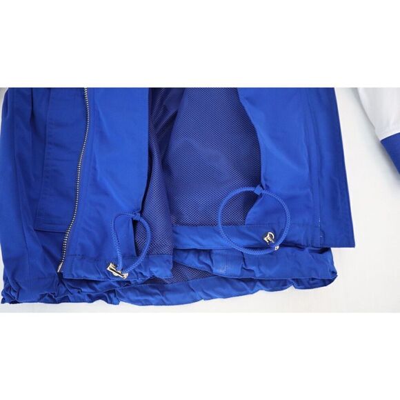 Lauren Ralph Lauren Women Sz M Blue Multi Colorblock Full Zip Hooded Jacket - Picture 11 of 12